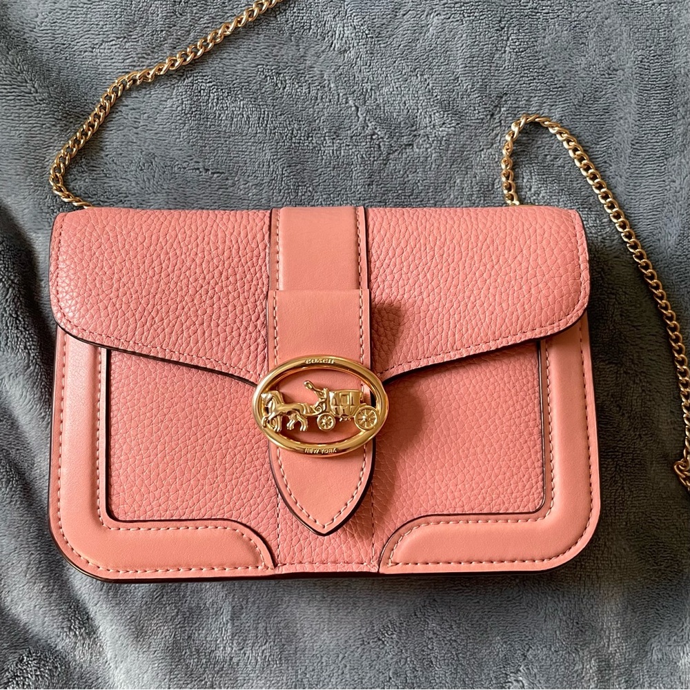 Pink Georgie Coach Crossbody
